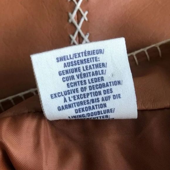 Gap Khakis Camel Leather Stitch Pencil Skirt, NWOT Southwestern Boho Vibe Sz.0 - Picture 5 of 7